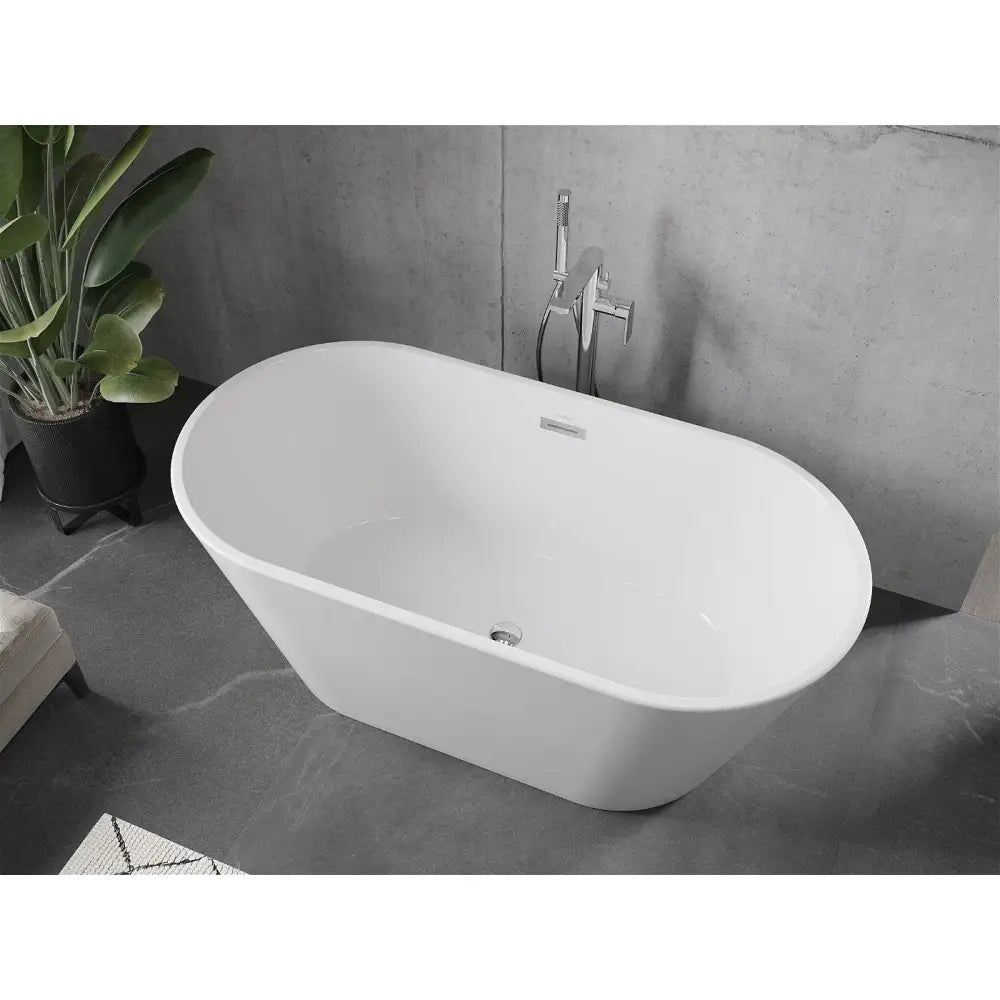 Mexen Flavia Frittstående Badekar 150x75 Cm Hvit