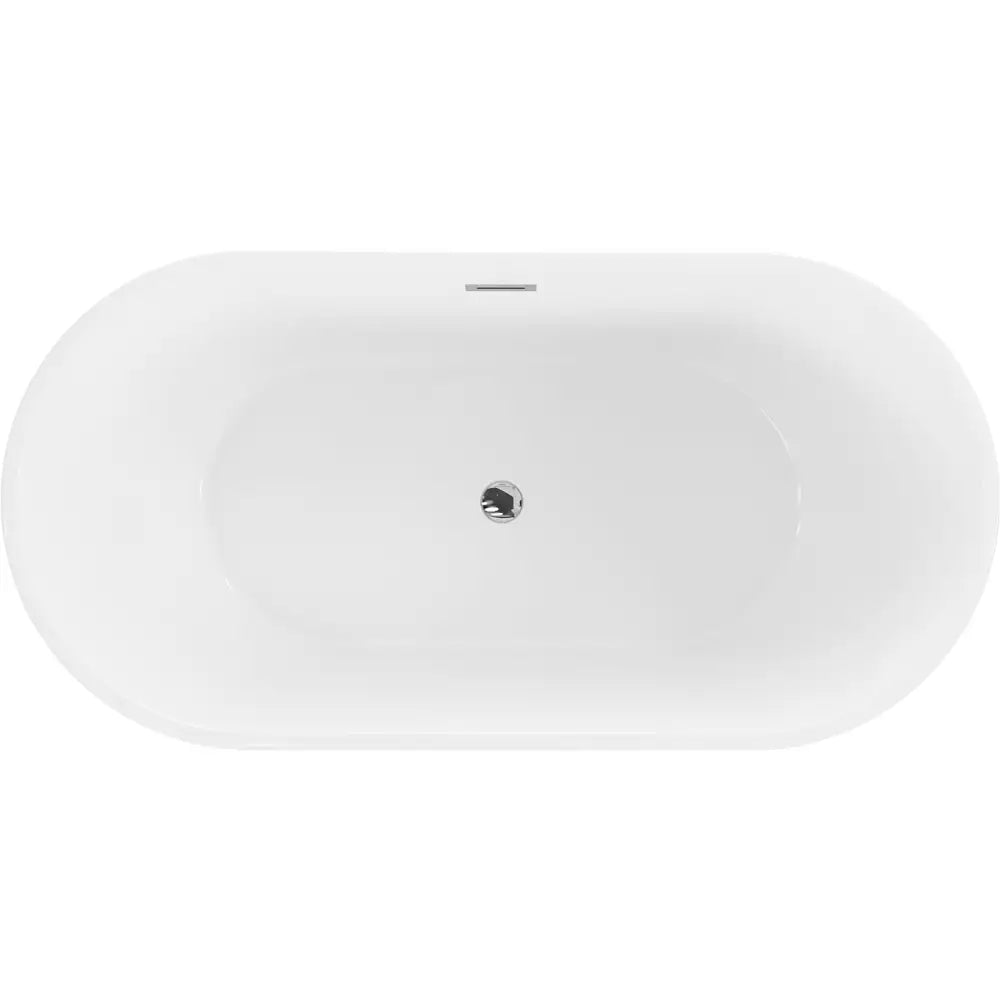 Mexen Flavia Frittstående Badekar 150x75 Cm Hvit/svart