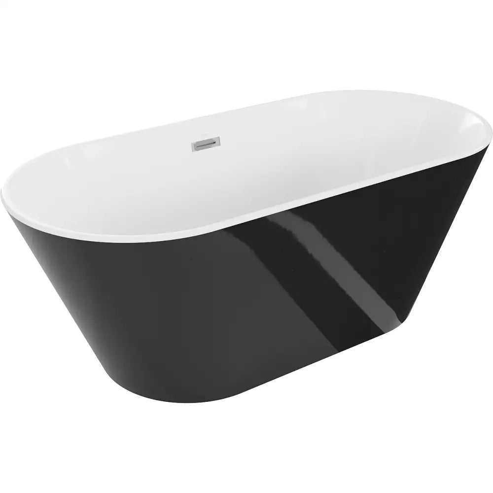 Mexen Flavia Frittstående Badekar 160x80 Cm Hvit/svart