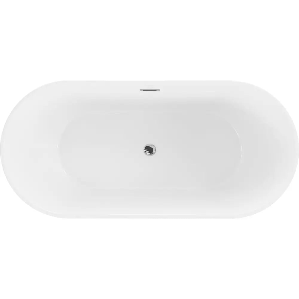 Mexen Flavia Frittstående Badekar 160x80 Cm Hvit/svart