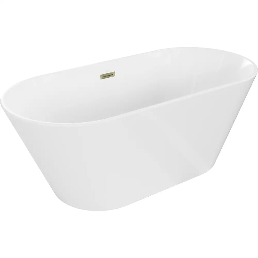 Mexen Flavia Frittstående Badekar 170x75 Cm Hvit med Gull Overløp - 54031708000-g