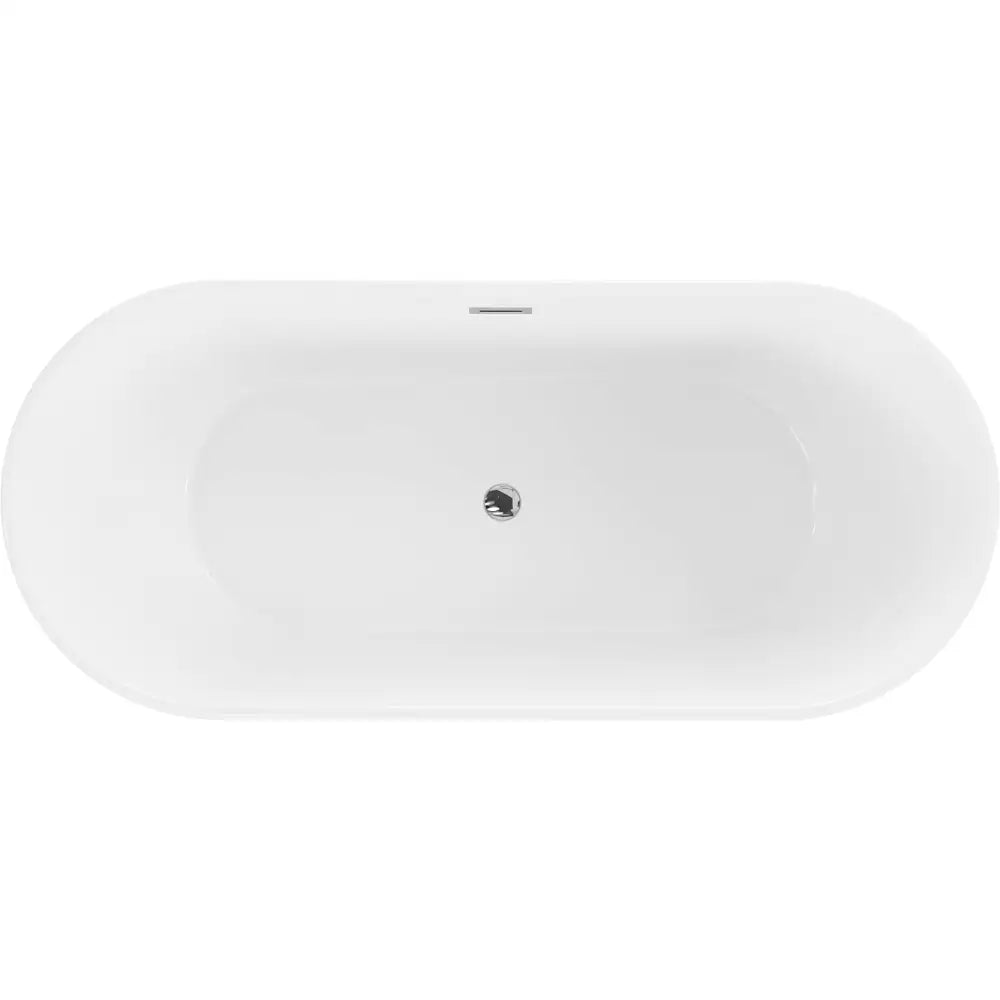 Mexen Flavia Frittstående Badekar 170x80 Cm Hvit/svart