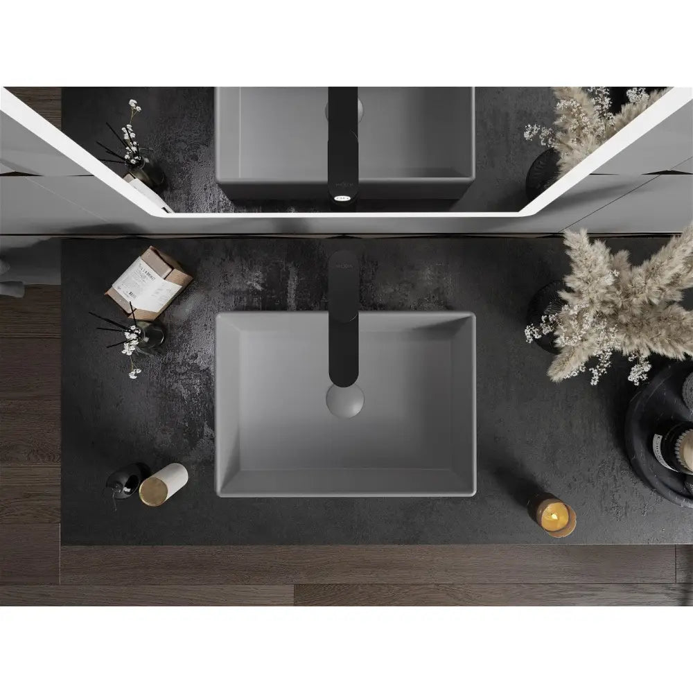 Mexen Goya På-benkeplate Vask 45x32 Cm Lys Grå Matt