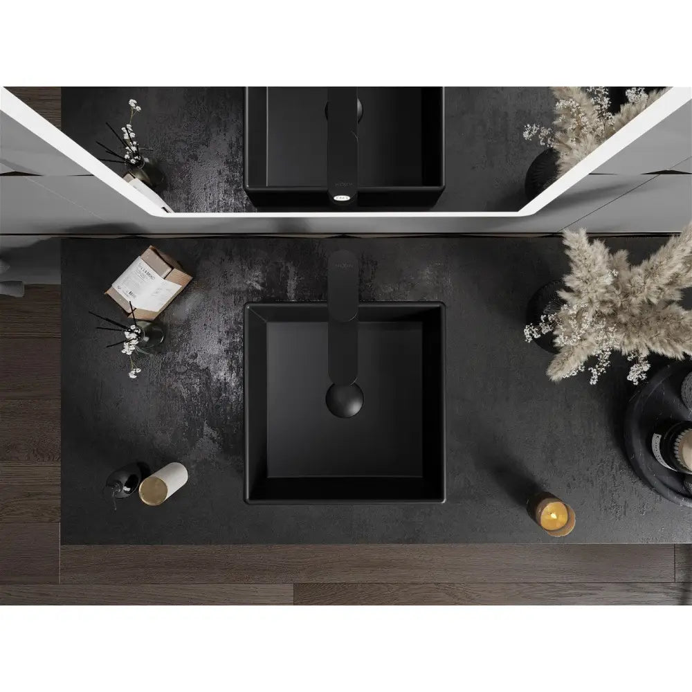 Mexen Goya Servant for Benkeplate 35x35 Cm Matt Svart