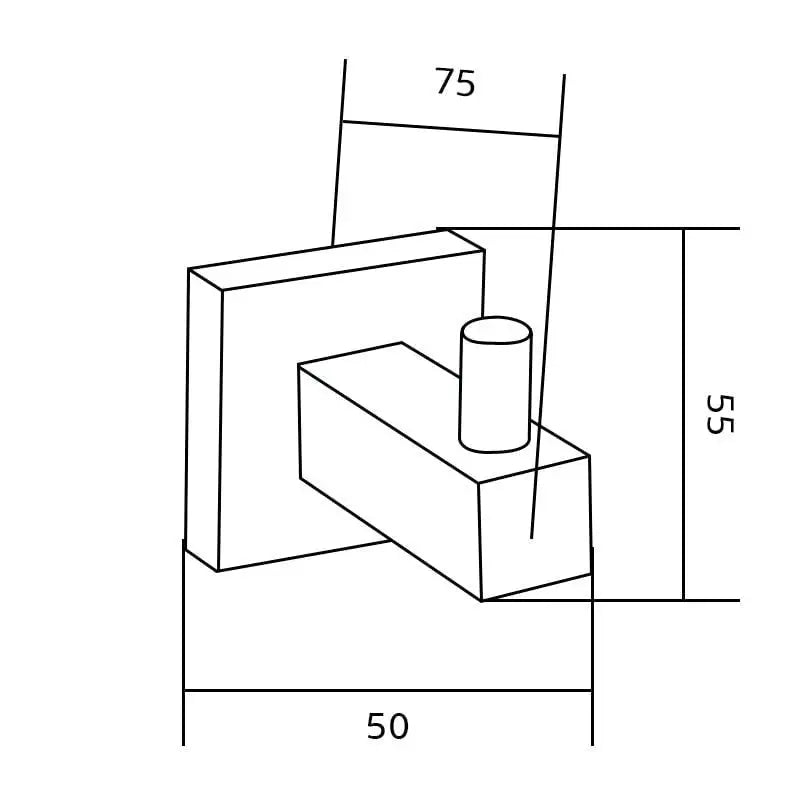 Mexen Håndklekrok Krom - 7020635