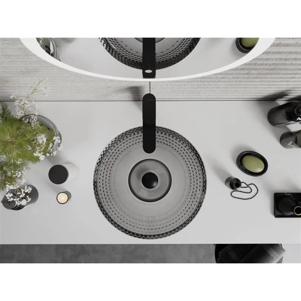 Mexen Heba Glasservant for Benkeplate 45x45 Cm Svart