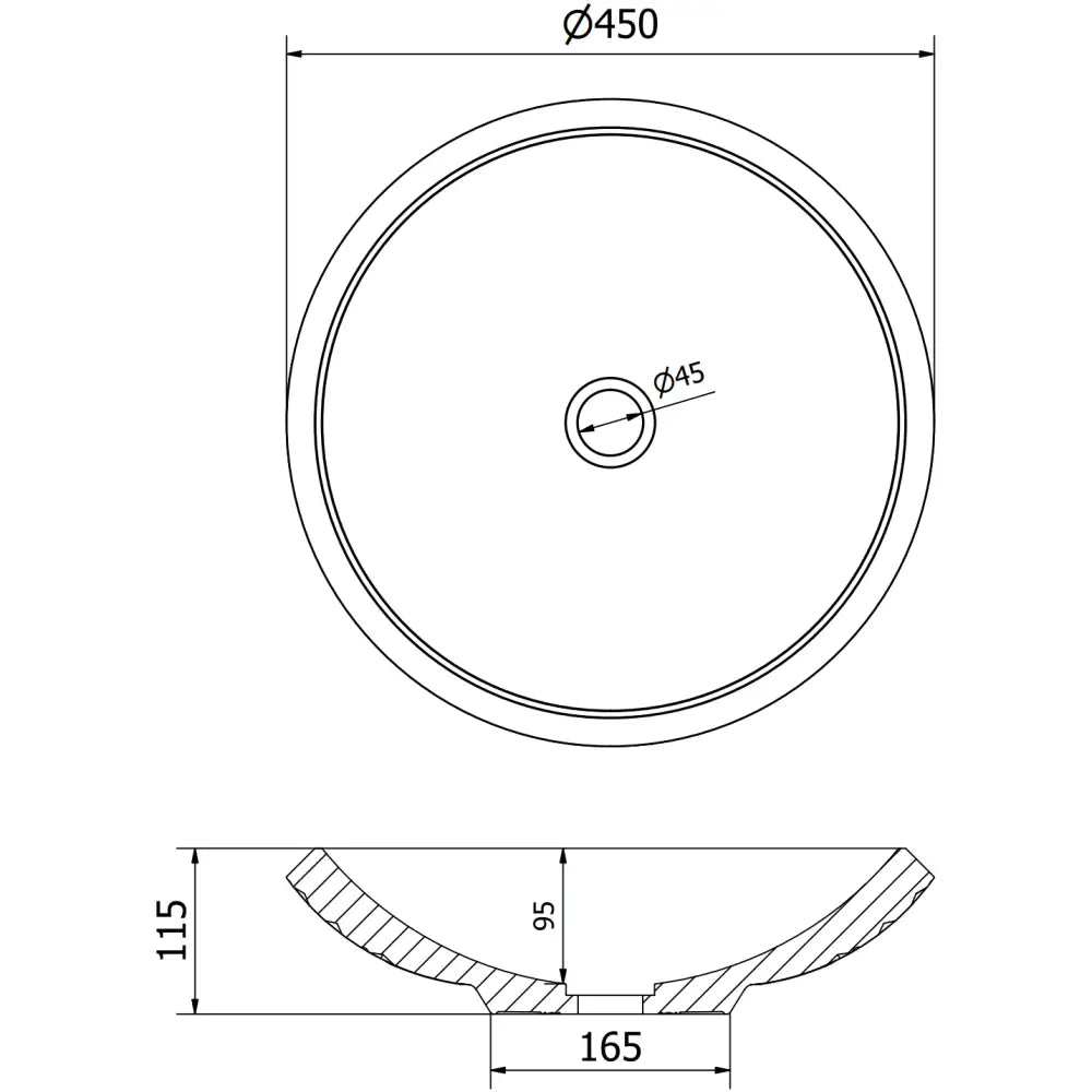 Mexen Heba Glasservant for Benkeplate 45x45 Cm Svart