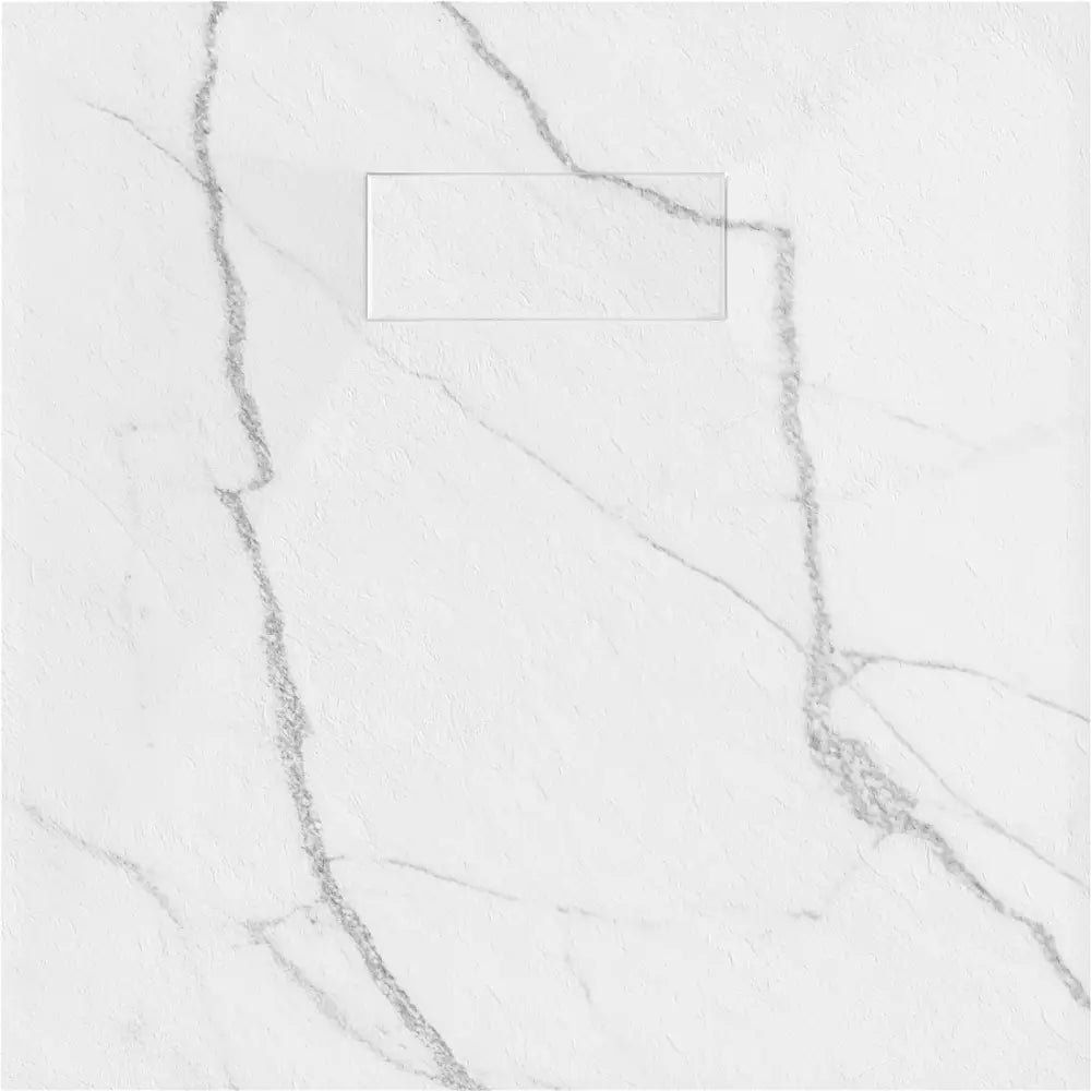 Mexen Hugo Dusjbrett Kvadratisk Smc 80x80 Cm Hvit Stein