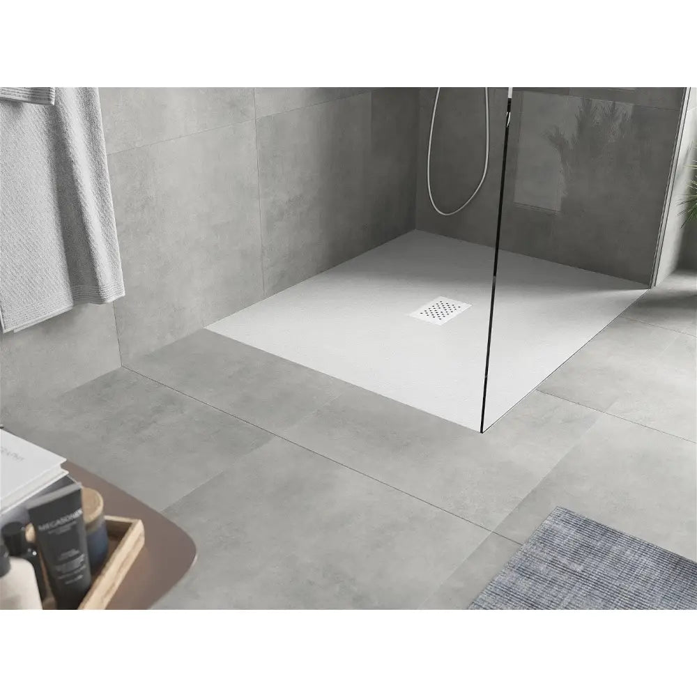 Mexen Hugo Dusjbrett Rektangulært Smc 120x100 Cm Hvitt med Hvit Deksel - 42101012-w