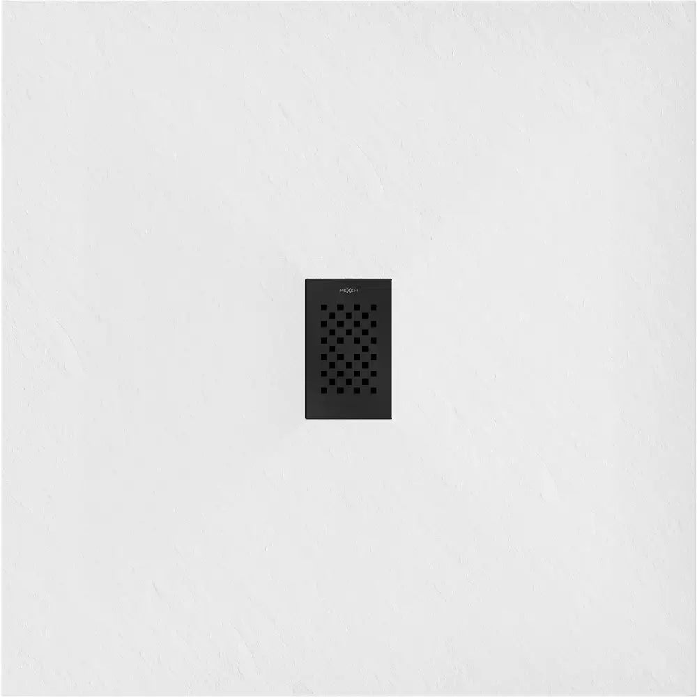 Mexen Hugo Dusjkabinett Kvadratisk Smc 100x100 Cm Hvit med Svart Deksel - 42101010-b