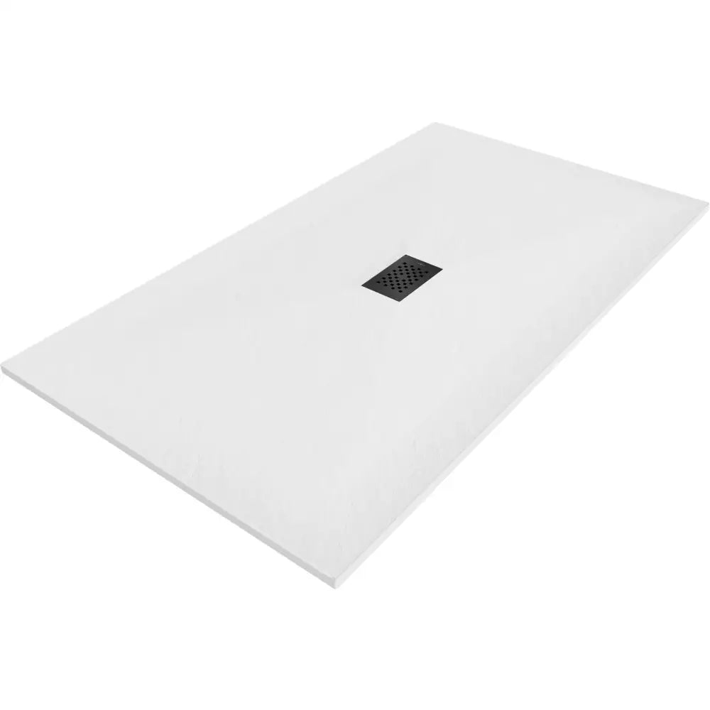 Mexen Hugo Dusjkabinett Rektangulært Smc 160x100 Cm Hvitt med Svart Deksel - 42101016-b