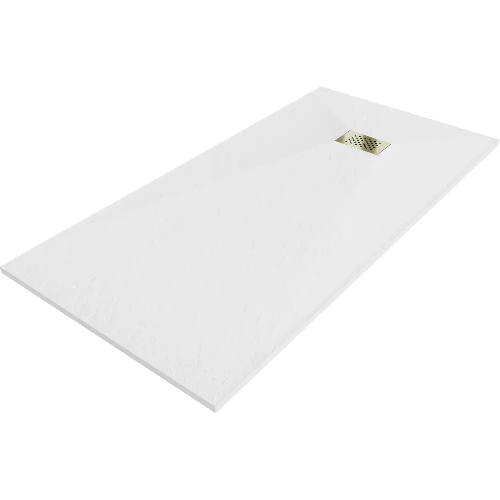 Mexen Hugo Dusjkabinett Rektangulært Smc 180x90 Cm Hvit med Gull Deksel - 42109018-g