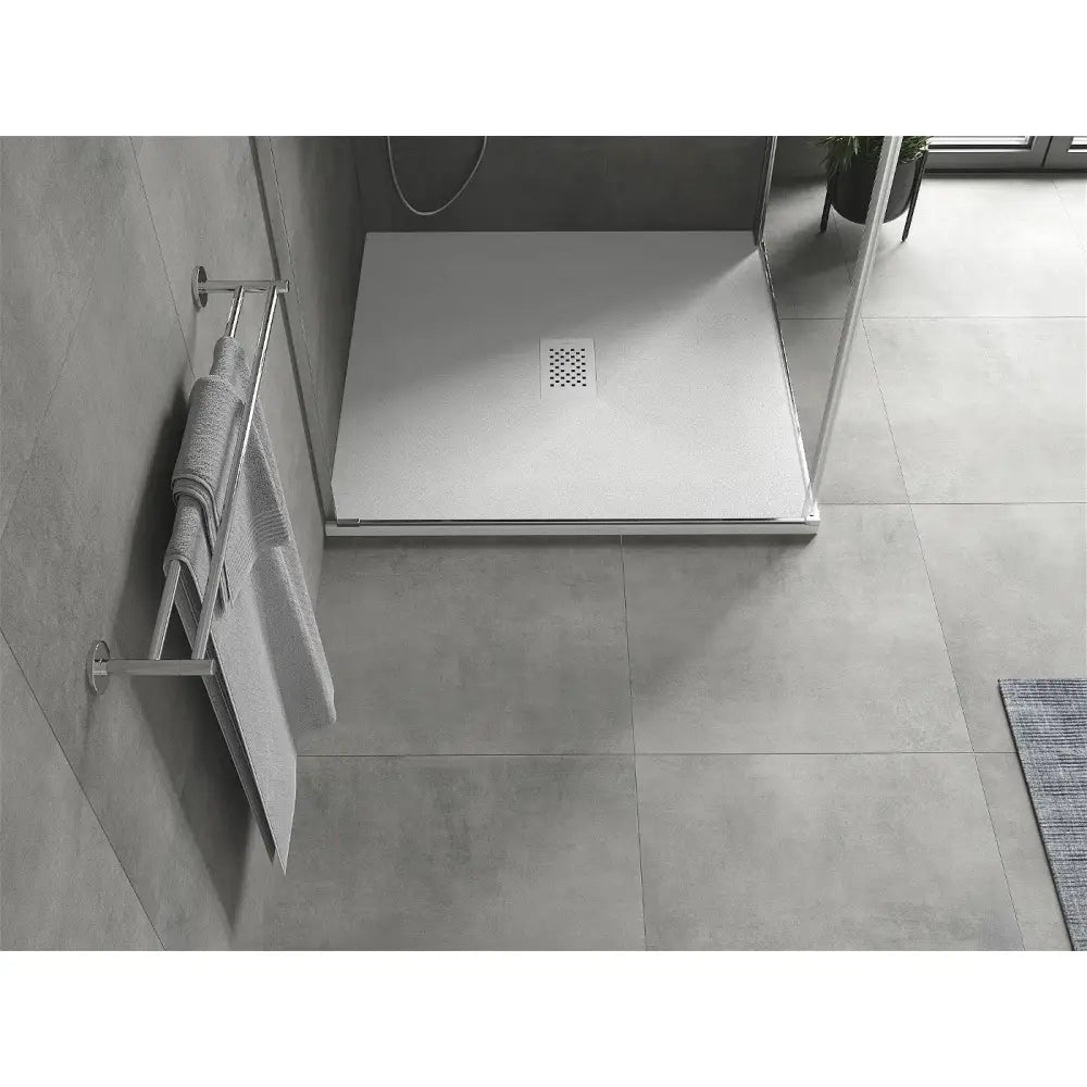 Mexen Hugo Dusjkar Kvadratisk Smc 100x100 Cm Hvit med Hvit Deksel - 42101010-w