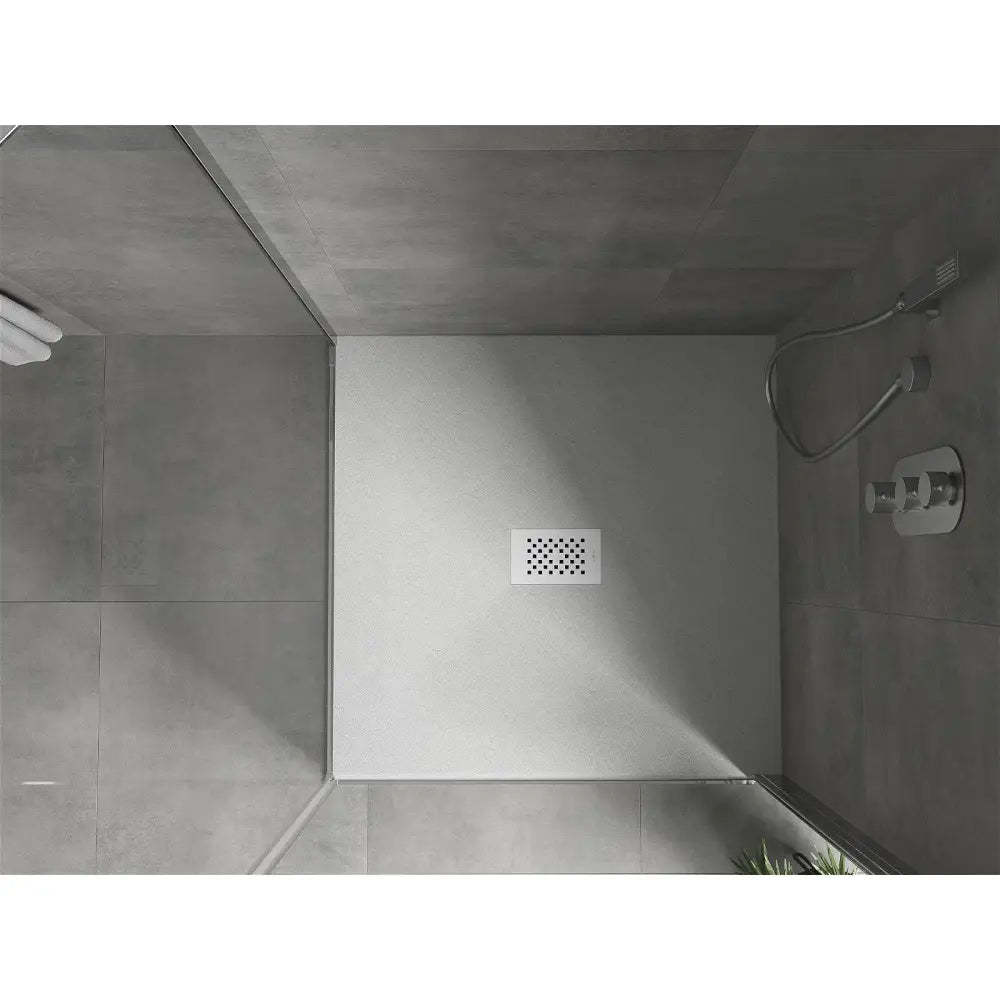 Mexen Hugo Dusjkar Kvadratisk Smc 100x100 Cm Hvit med Hvit Deksel - 42101010-w