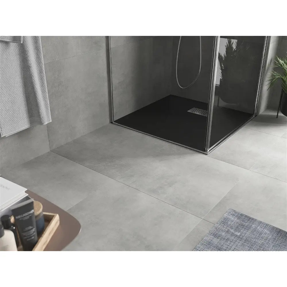 Mexen Hugo Firkantet Smc Dusjbrett 80x80 Cm Svart med Rustfritt Ståldeksel - 42708080-x