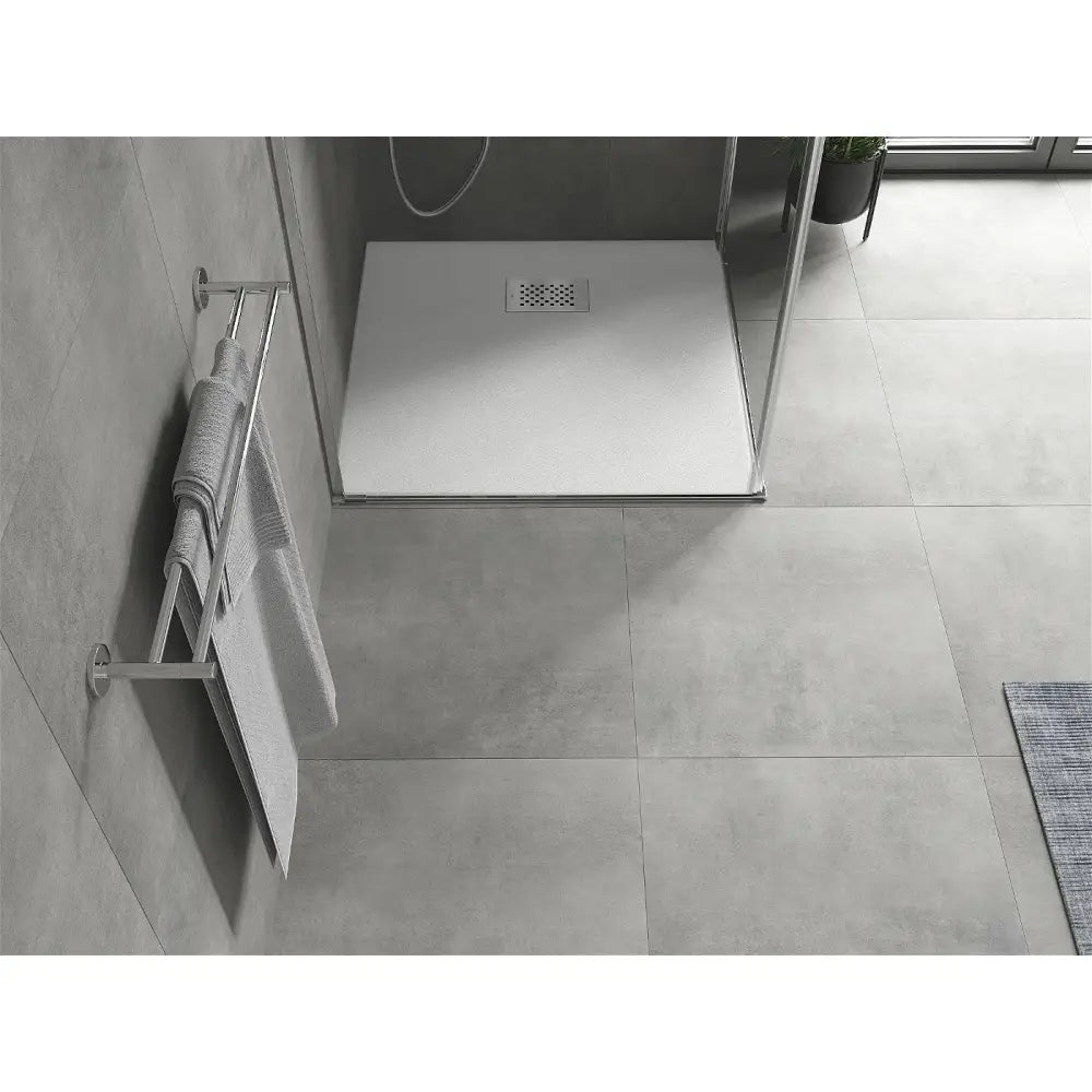 Mexen Hugo Kvadratisk Smc Dusjbrett 70x70 Cm Hvitt Inox Deksel - 42107070-x