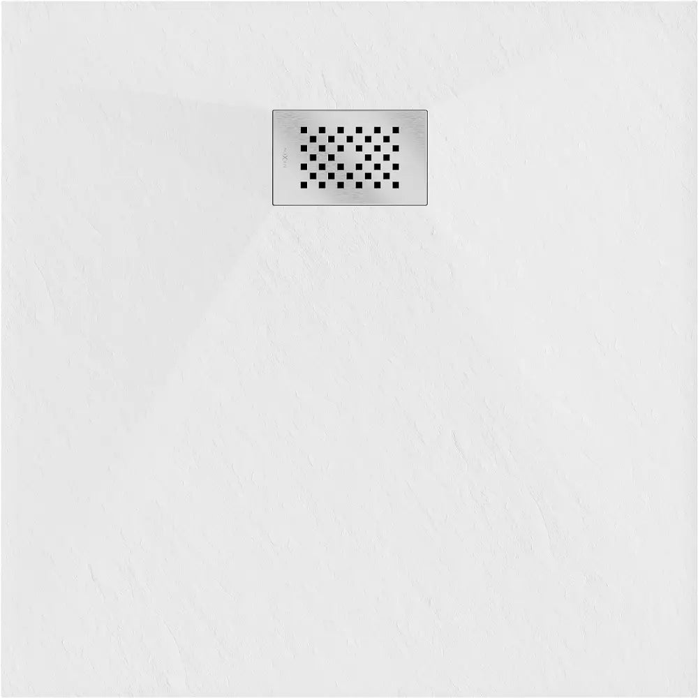 Mexen Hugo Kvadratisk Smc Dusjbrett 70x70 Cm Hvitt Inox Deksel - 42107070-x