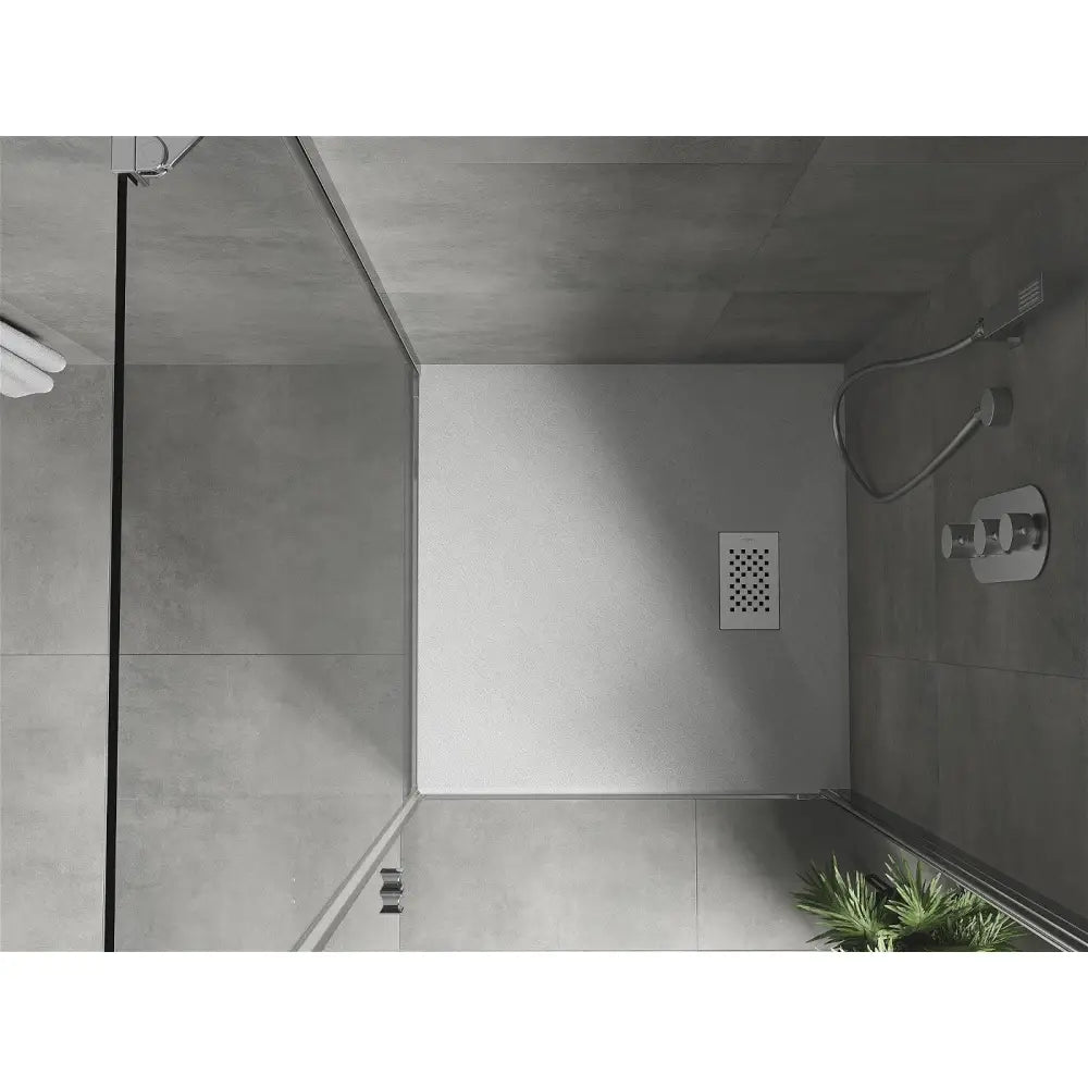 Mexen Hugo Kvadratisk Smc Dusjbrett 80x80 Cm Hvit med Hvit Deksel - 42108080-w