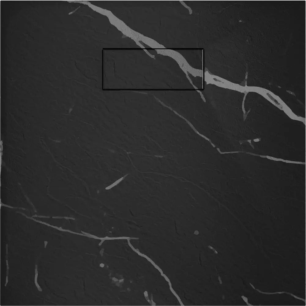 Mexen Hugo Kvadratisk Smc-dusjbrett 90x90 Cm Svart Stein