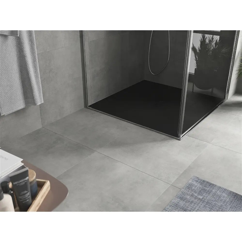 Mexen Hugo Kvadratisk Smc-dusjbunn 100x100 Cm Svart med Svart Deksel - 42701010-b
