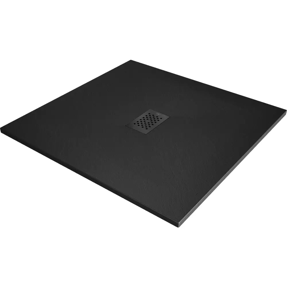 Mexen Hugo Kvadratisk Smc-dusjbunn 100x100 Cm Svart med Svart Deksel - 42701010-b