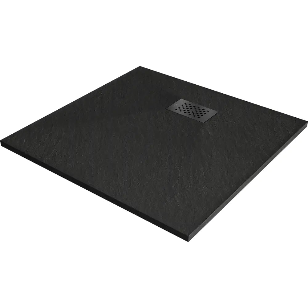 Mexen Hugo Kvadratisk Smc Dusjbunn 70x70 Cm Svart med Svart Deksel - 42707070-b