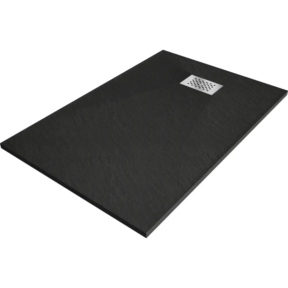 Mexen Hugo Rektangulær Dusjbrett Smc 110x90 Cm Svart Inox Deksel - 42709011-x