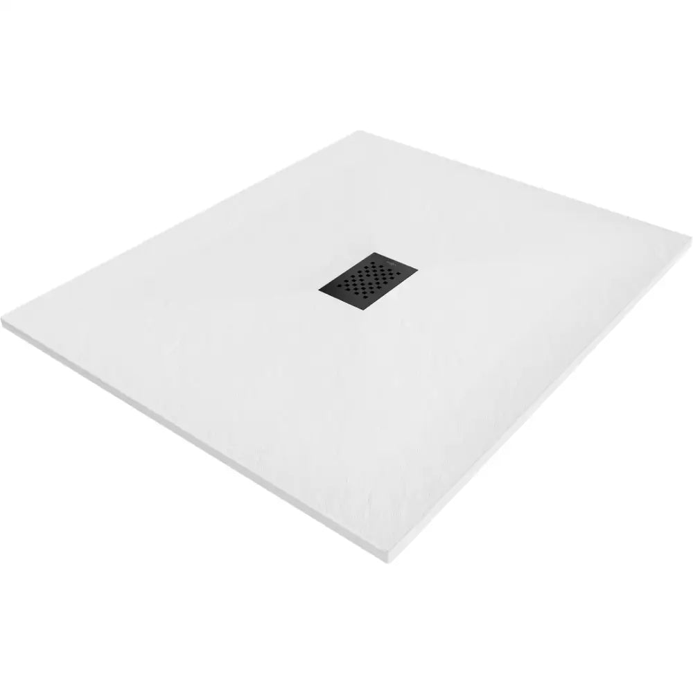 Mexen Hugo Rektangulær Smc Dusjbunn 110x100 Cm Hvit med Svart Deksel - 42101011-b