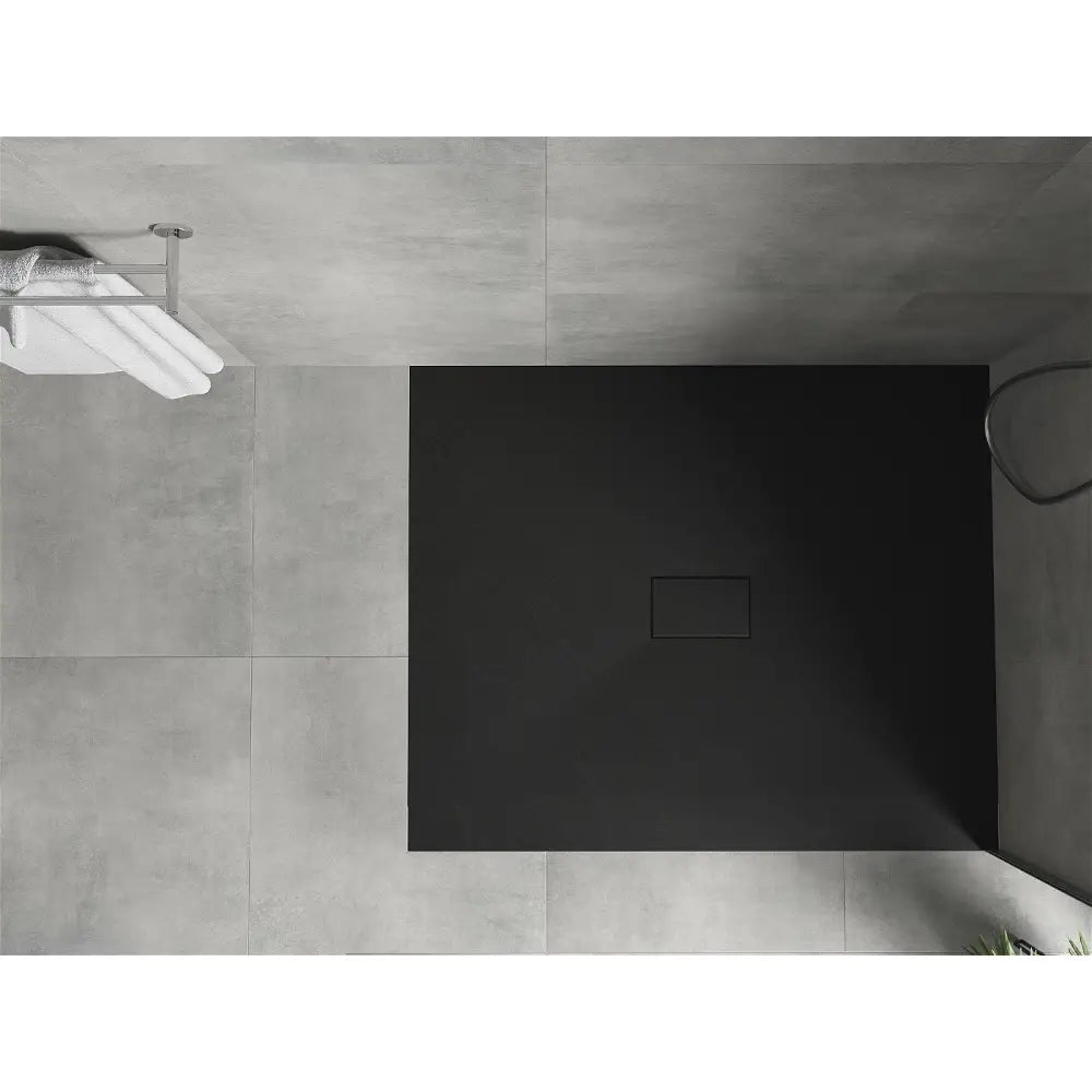 Mexen Hugo Rektangulær Smc-dusjbunn 110x100 Cm Svart