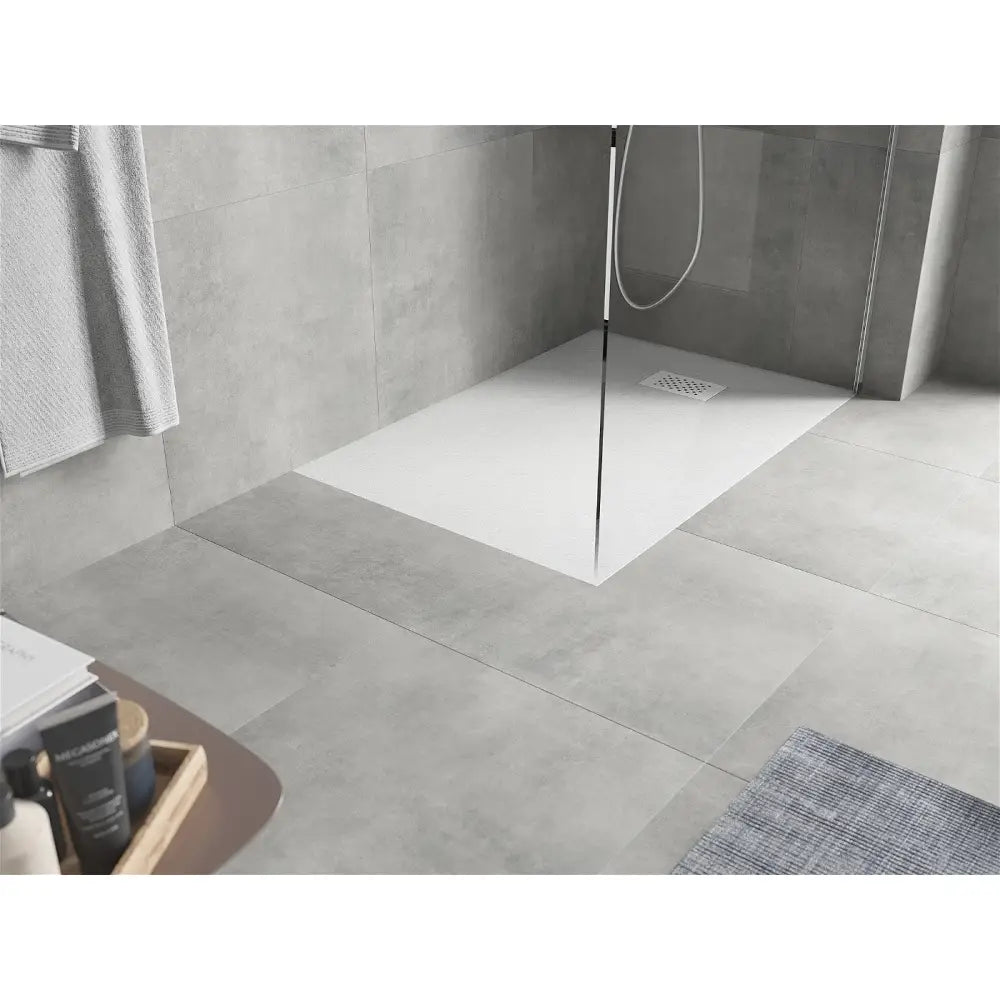 Mexen Hugo Rektangulær Smc Dusjbunn 110x80 Cm Hvit med Hvit Deksel - 42108011-w
