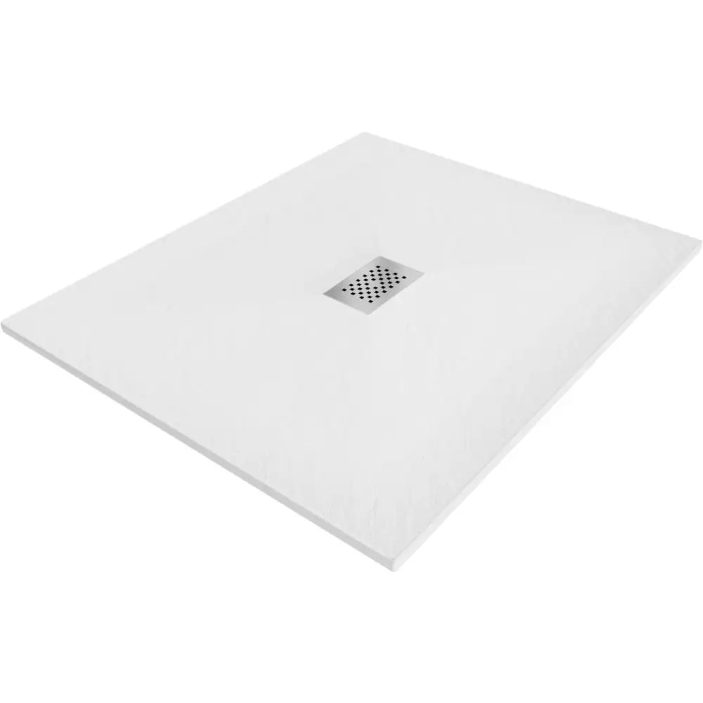 Mexen Hugo Rektangulær Smc Dusjbunn 120x100 Cm Hvit med Inox Frontpanel - 42101012-x