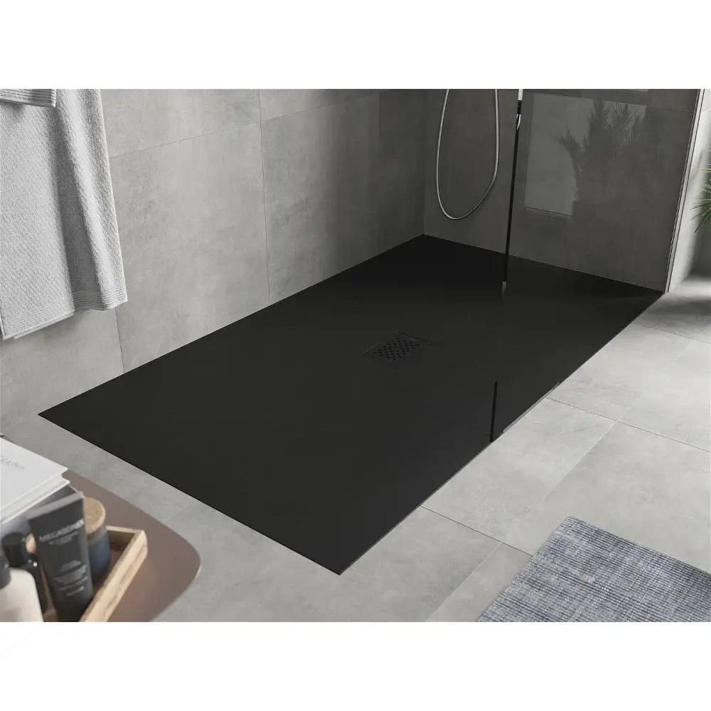 Mexen Hugo Rektangulær Smc Dusjbunn 200x100 Cm Sort med Svart Deksel - 42701020-b