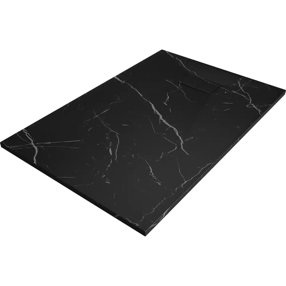 Mexen Hugo Rektangulært Smc-dusjbrett 100x80 Cm Svart Stein