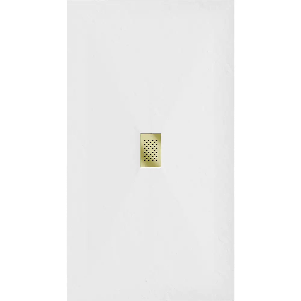 Mexen Hugo Rektangulært Smc-dusjbrett 160x100 Cm Hvitt med Gulldeksel - 42101016-g