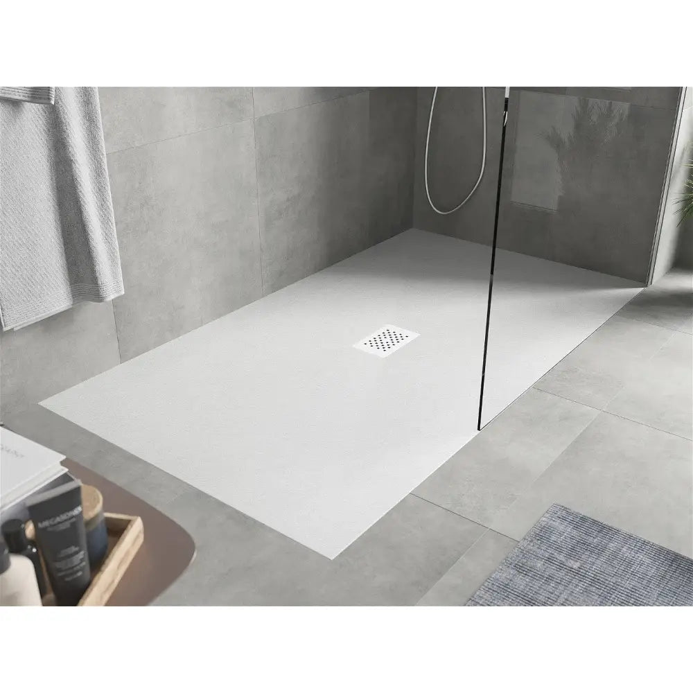 Mexen Hugo Rektangulært Smc-dusjbrett 170x100 Cm Hvitt med Hvit Deksel - 42101017-w