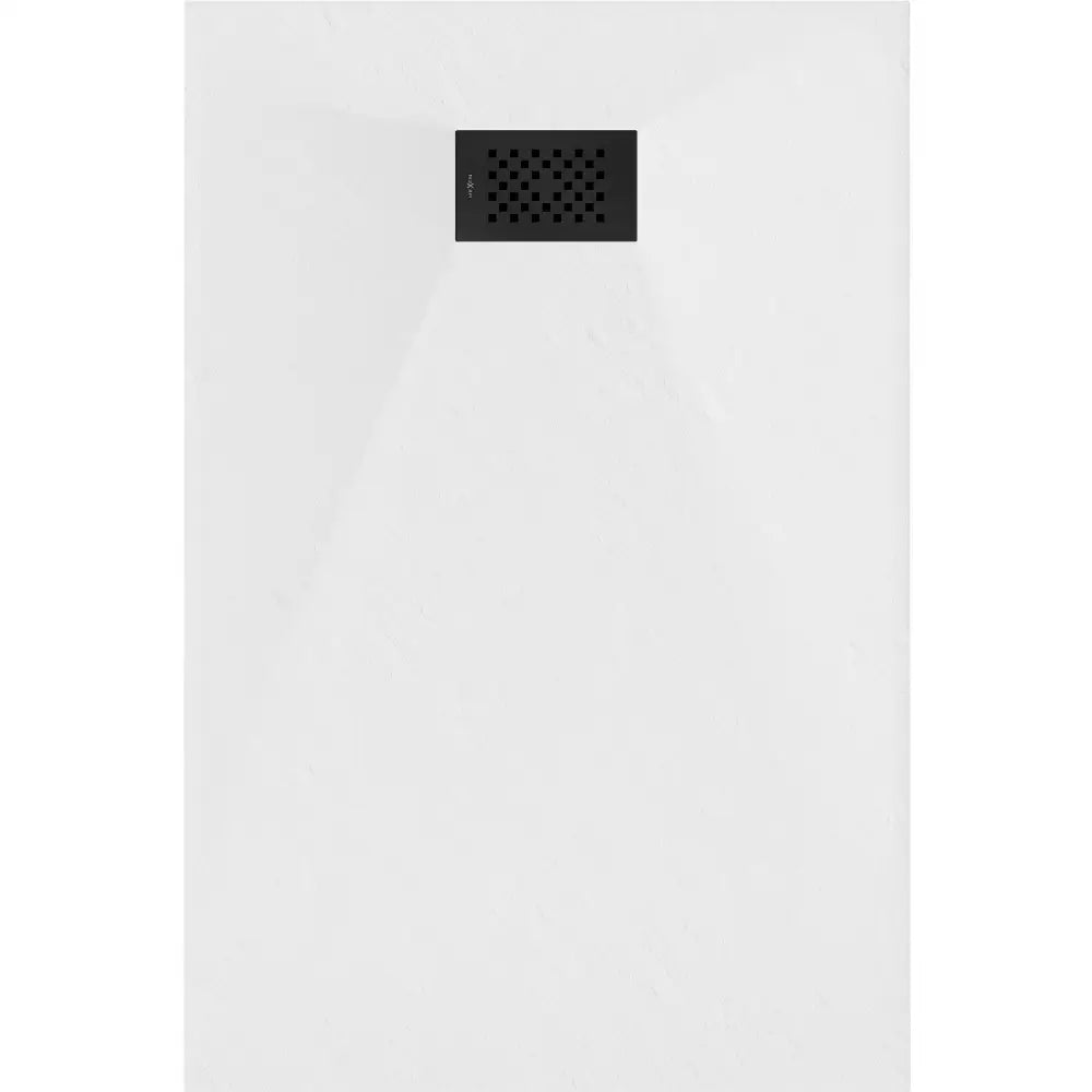 Mexen Hugo Rektangulært Smc-dusjbrett 90x70 Cm Hvit med Sort Deksel - 42107090-b