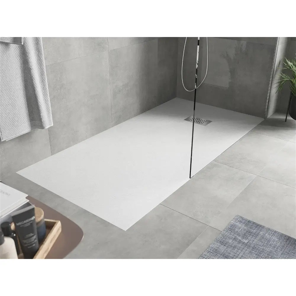 Mexen Hugo Rektangulært Smc-dusjkabinett 180x80 Cm Hvitt Inox Frontpanel - 42108018-x