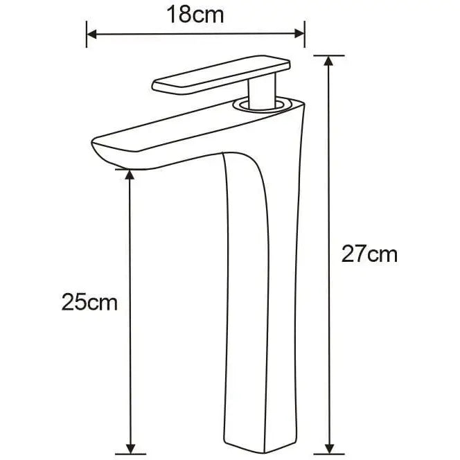 Mexen Indus Høy Servantbatteri Gull - 744610