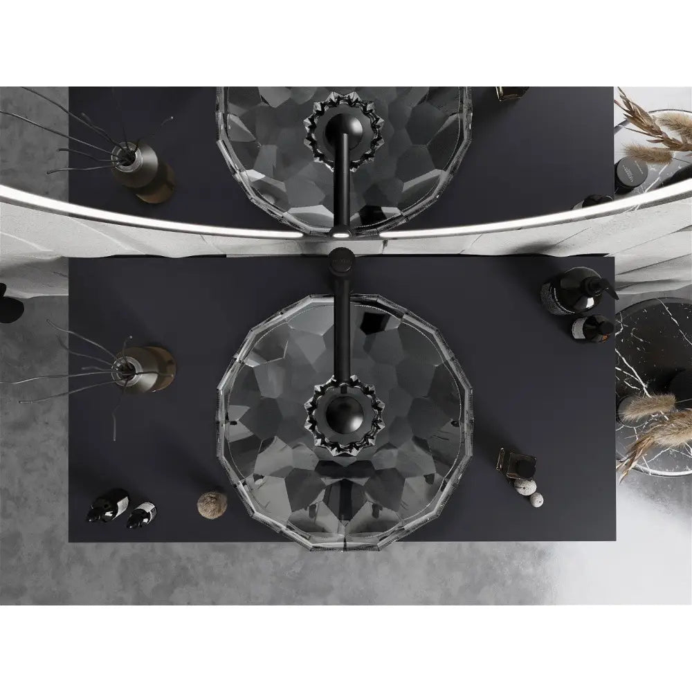 Mexen Inga Glasservant til Benkeplate 44x44 Cm Gjennomsiktig