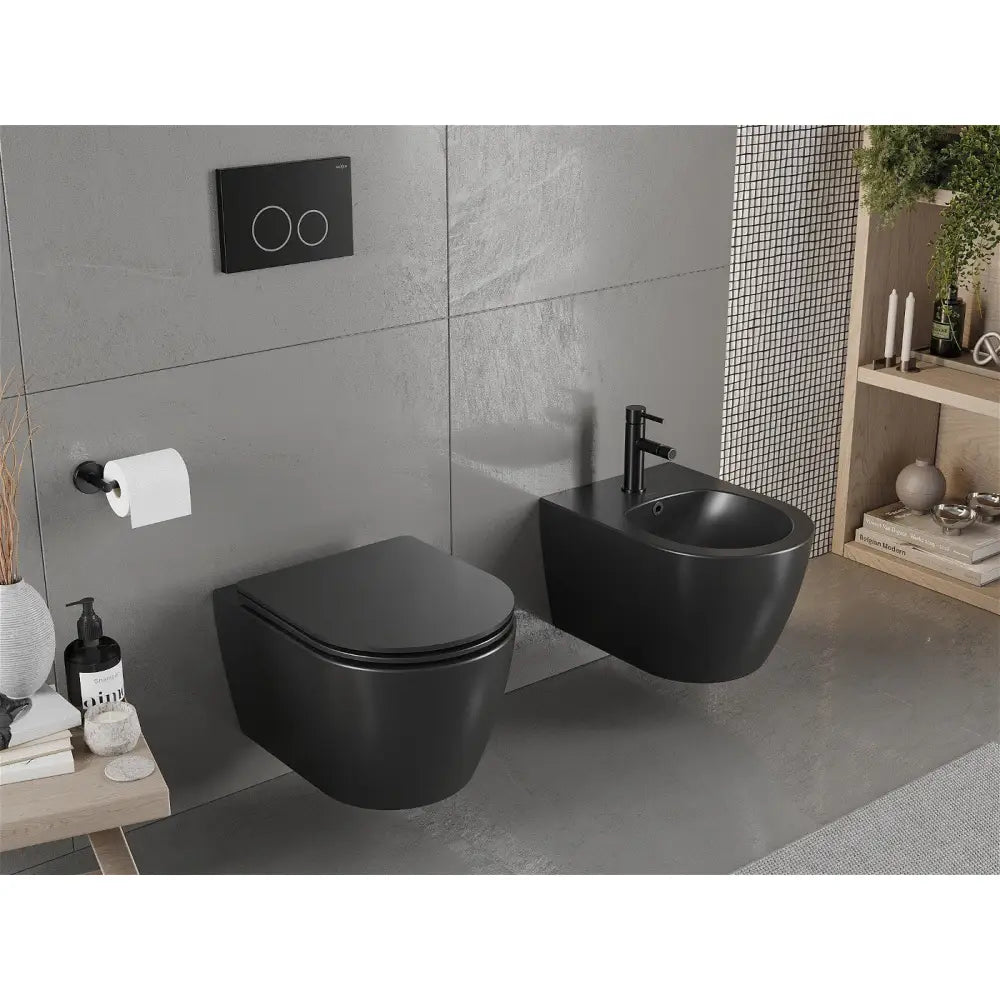 Mexen Innbyggingssett for Bidet Fenix B-ramme med Carmen Bidet Matt Svart