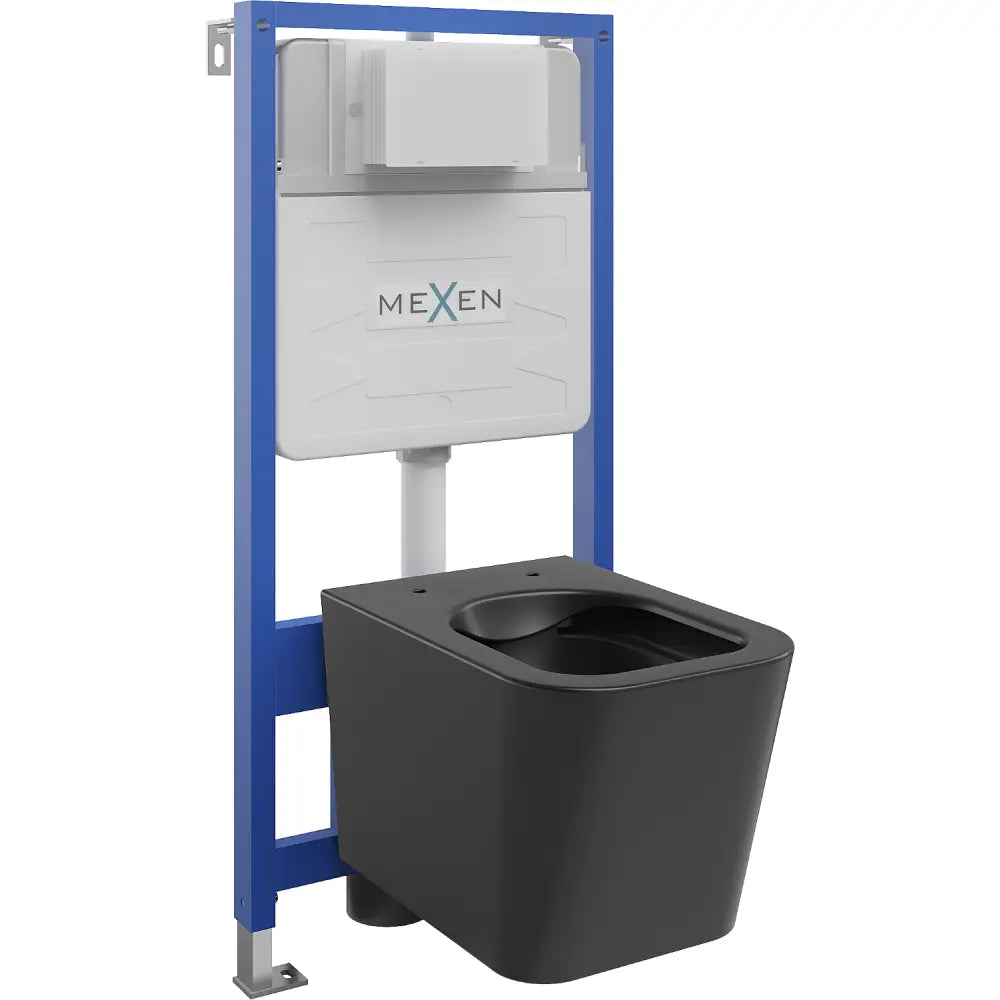 Mexen Innbyggingssett for Wc Fenix Slim med Teo Toalettskål Matt Svart - 6103385xx