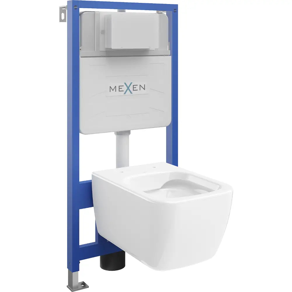 Mexen Innbyggingssett for Wc Fenix Slim Ramme med Stella Toalettskål Hvit - 6103368xx