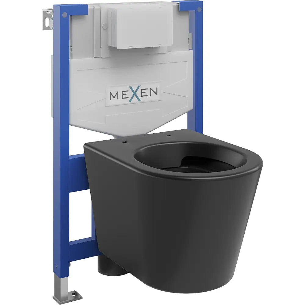 Mexen Innbyggingssett for Wc Stativ Fenix Xs-f med Wc-skål Rico Matt Svart - 6803372xx