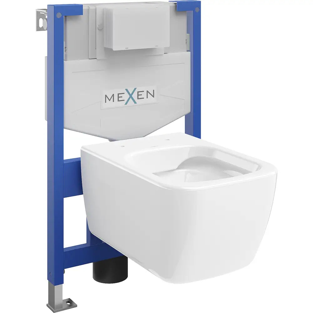 Mexen Innebygd Toalettsett Fenix Xs-f med Wc-skål Margo Hvit - 6803342xx