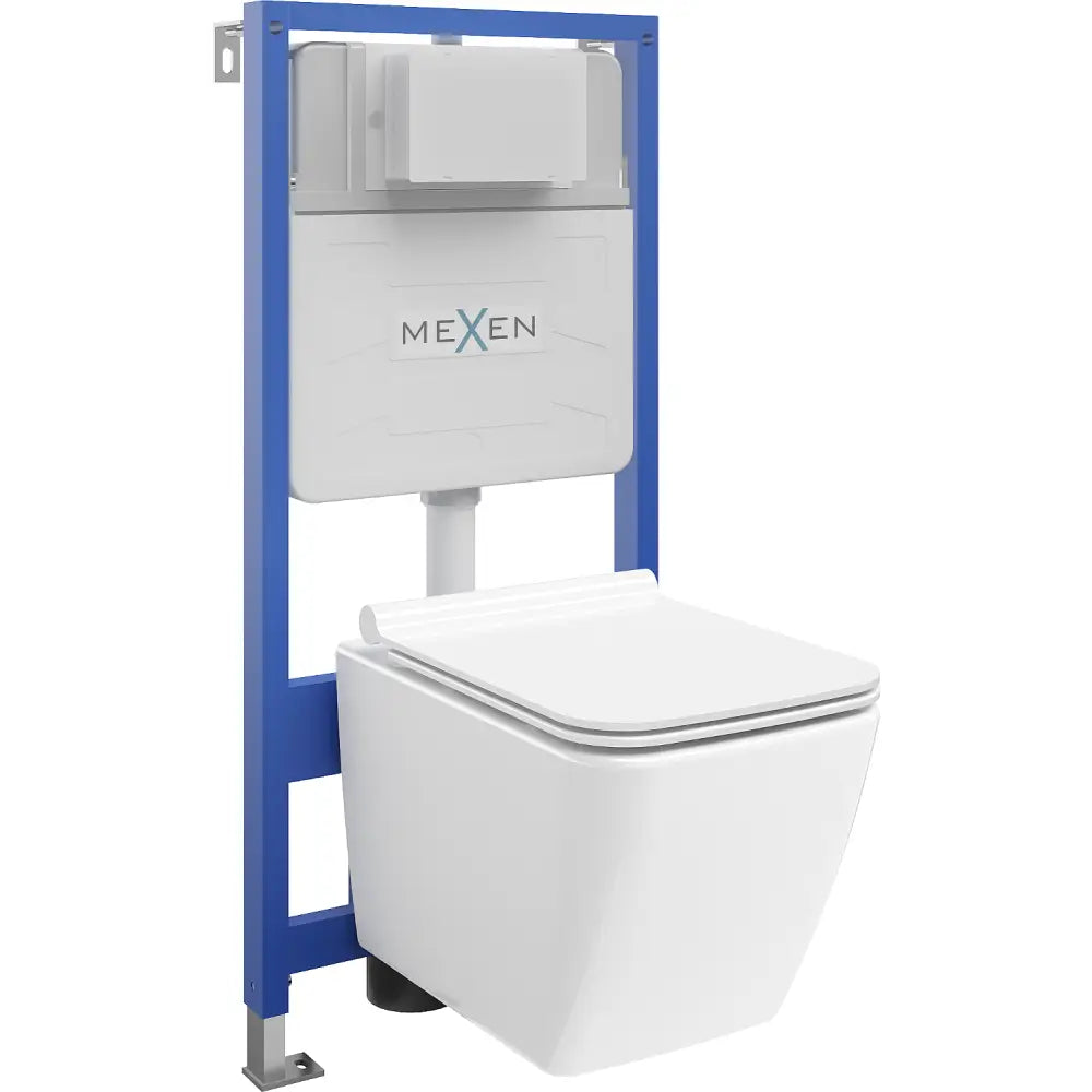 Mexen Innebygd Toalettsett Fenix Xs-f med Wc-skål Vega og Soft-close Sete Hvit