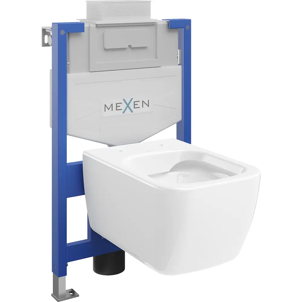 Mexen Innebygd Toalettsett Fenix Xs-u med Stella Toalettskål Hvit - 6853368xx