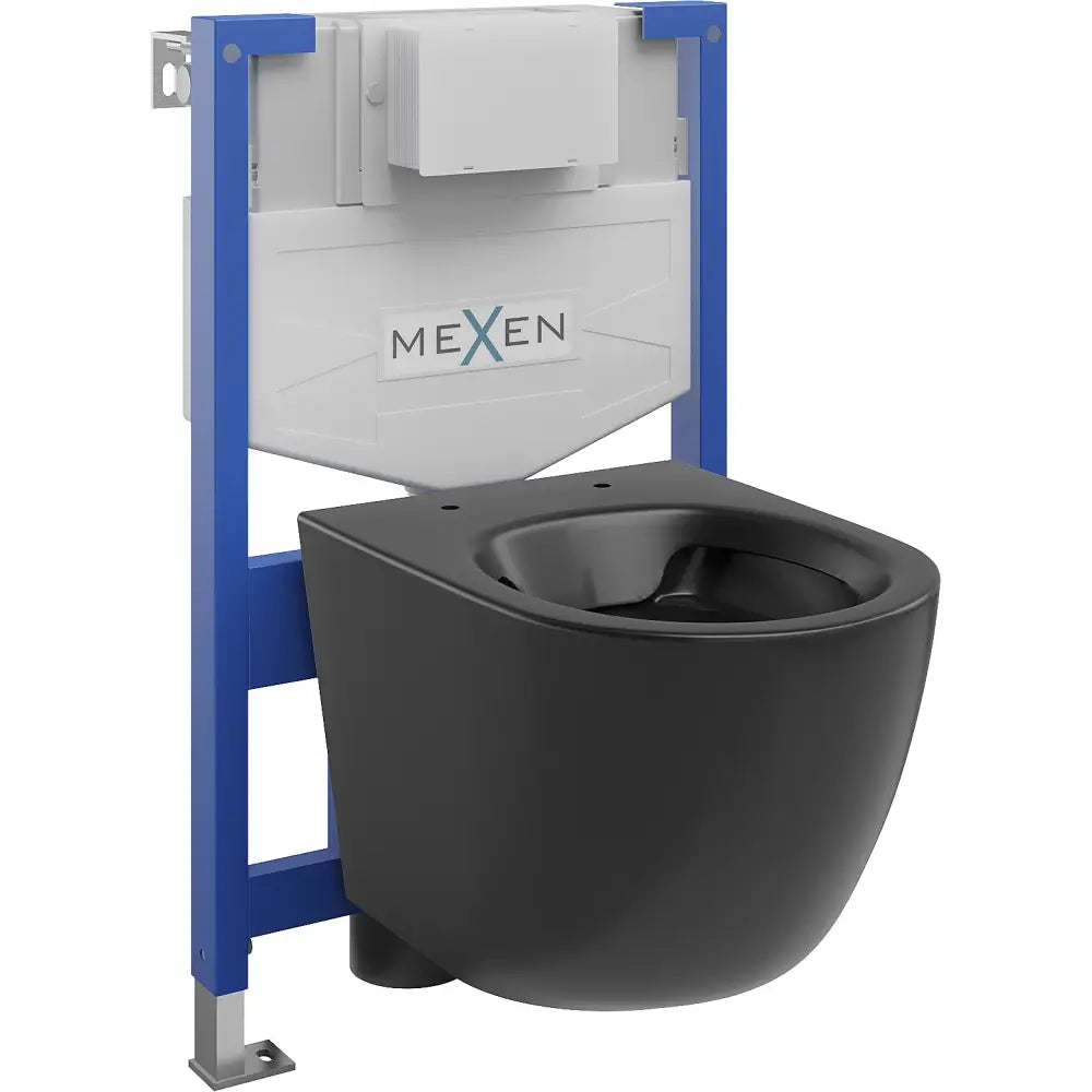 Mexen Innebygd Wc-sett Fenix Xs-f med Lena Wc-skål Matt Sort - 6803322xx