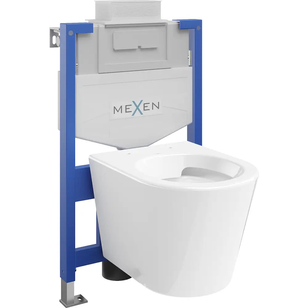 Mexen Innebygd Wc-sett Fenix Xs-u med Toalettskål Rico Hvit - 6853372xx