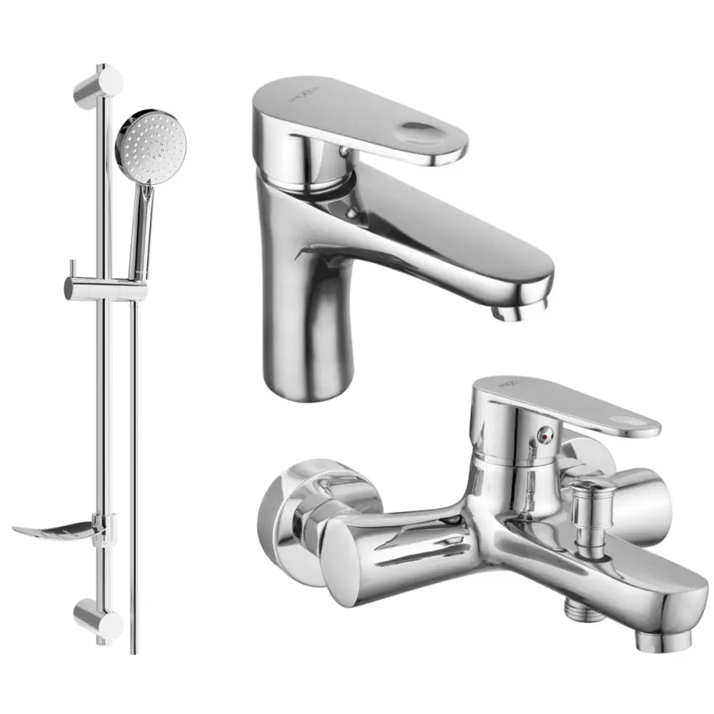 Mexen Kama Df75 Badekarpakke Krom - 72503df75-