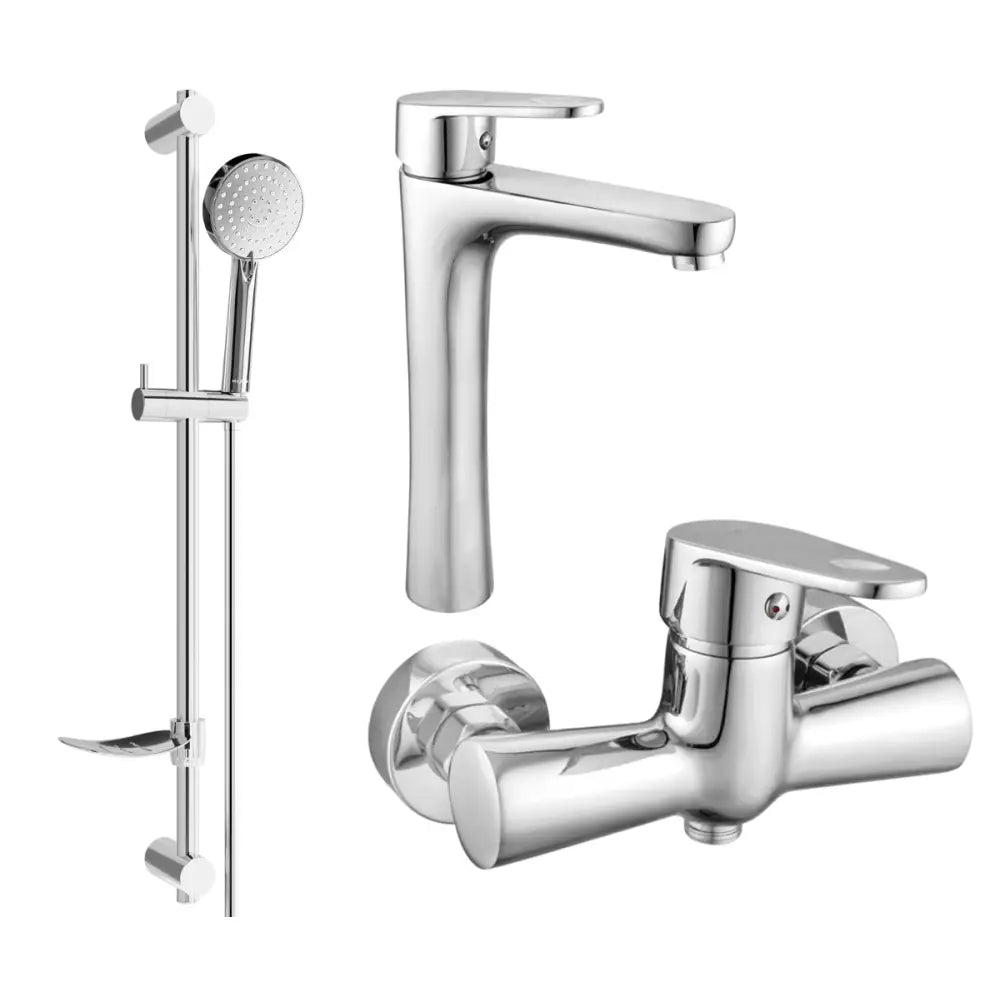 Mexen Kama Df75 Dusjsett Krom - 72514df75